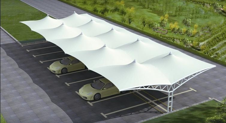 鄭州鋼結構車棚與鋼架拉膜車棚 優(yōu)質廠家與材料解析